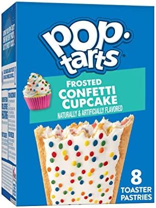 Amazon.com : Pop-Tarts Toaster Pastries, Breakfast Foods, Baked in the USA, Frosted Confetti Cupcake, 13.5oz Box (8 Toaster Pastries) : Everything Else