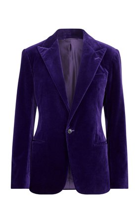 Ralph Lauren Fem Cotton Velvet Jacket Size: 8
