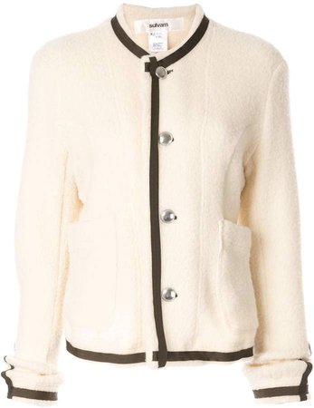 faux-shearling buttoned jacket