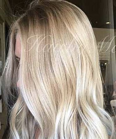 blonde hair dark roots