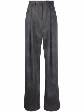 STELLA MCCARTNEY + NET SUSTAIN pleated pinstriped wool tapered pants - Búsqueda de Google