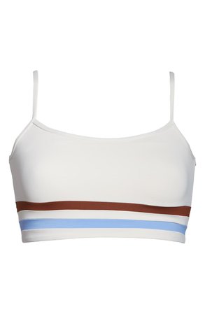 L Space Ren Stripe Detail Bikini Top