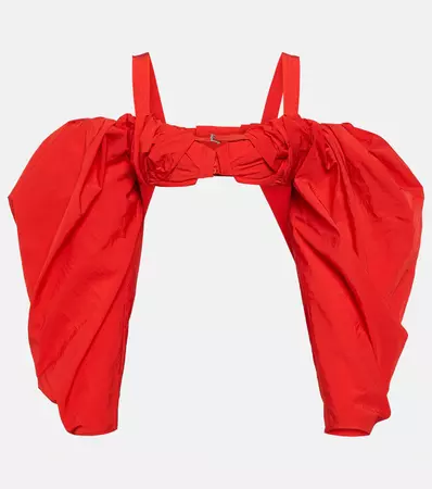 Le Haut Crinoline Bra Top in Red - Jacquemus | Mytheresa
