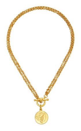 Gold-Plated Double-Chain Coin Necklace By Ben-Amun | Moda Operandi