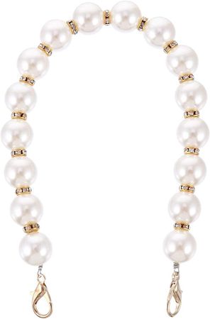 Amazon.com: BESTOYARD Pearl Bead Handle DIY Pearl Handle Replacement Chain Straps Bag Chain Handbag Pearls Chains for Purse Wallet Clutch Crafts Making