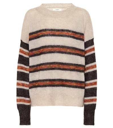 Russell striped mohair-blend sweater