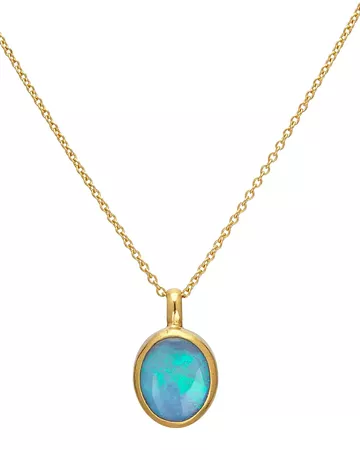 Gurhan 24K/22K/18K Yellow Gold Opal Pendant Necklace, 16"-18" | Bloomingdale's