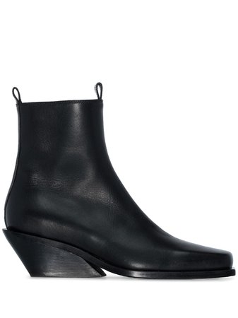 Ann Demeulemeester Slanted Wedge Ankle Boots - Farfetch