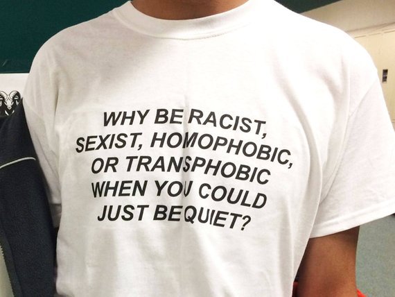 Why Be Racist Shirt When You could just be Quiet t shirt | Etsy