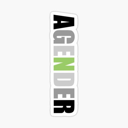Agender Stickers | Redbubble