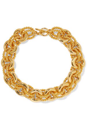 Kenneth Jay Lane | Gold-tone necklace | NET-A-PORTER.COM