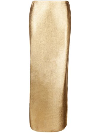 TOM FORD Metallic Fitted Skirt - Farfetch