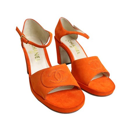 chanel orange sandals - Google Search