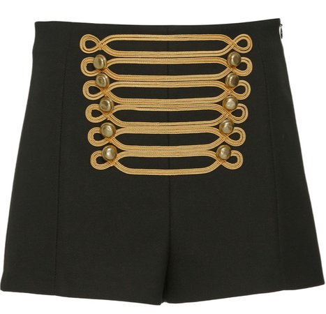 Red Valentino Tailcoat Embroidered Shorts