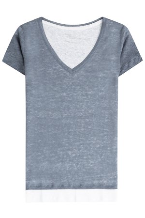 Layered Linen T-Shirt Gr. 3