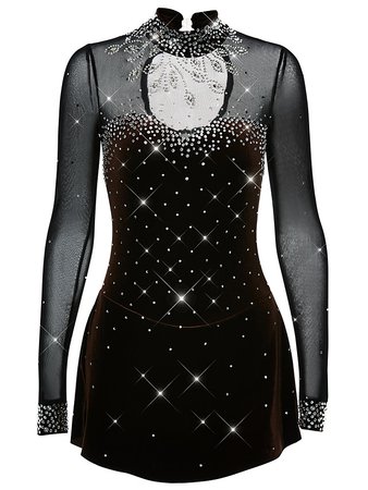 21Grams Figure Skating Dress Women's Girls' Ice Skating Dress Light Yellow Sky Blue Dark Red Open Back Spandex Stretch Yarn High Elasticity Training Competition Skating Wear Handmade Solid Colored 7401212 2020 – $4,120.79