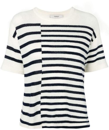 striped Cashmere T-shirt