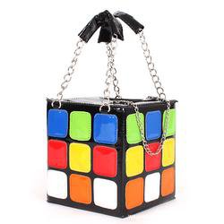 3D Rubik's Cube Square Block Handbag Shoulder Bag Purse | Kawaii Babe