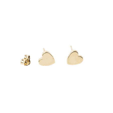Pena Jewels: Single Broken Filled Heart stud earring