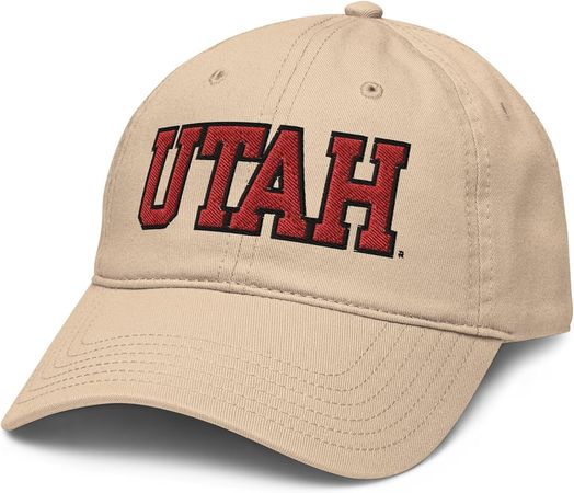 Elite Authentics Utah Utes Title Officially Licensed Adjustable Baseball Hat, Stone, One Size at Amazon Men’s Clothing store
