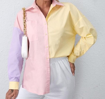 pastel button shirt