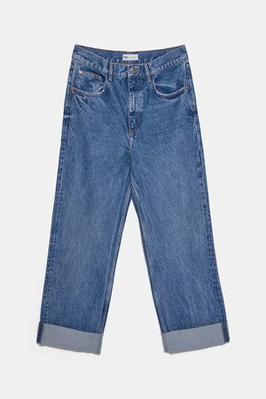 EXTRA LONG LOOSE FIT WIDE LEG JEANS | ZARA United States blue