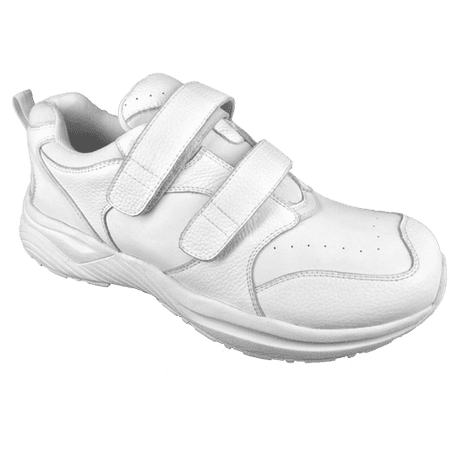 Genext White Athletic Orthopedic Shoes Velcro Straps For Men