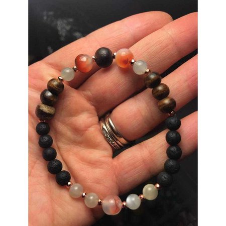 Buy Vintage Red Montana Agate Essential Oil Diffuser Bracelet $36.99 Largest Selection of Healing Crystals and Specimens Nature's Treasures