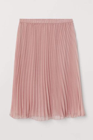 H&M+ Pleated Skirt - Pink