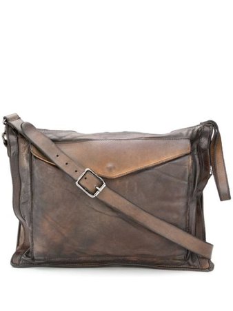 Shop brown Numero 10 Cruziero distressed effect shoulder bag with Express Delivery - Farfetch