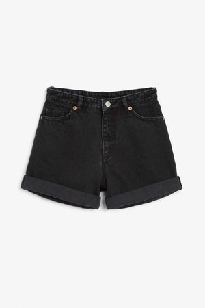 Denim shorts - Black magic - Trousers & shorts - Monki SE