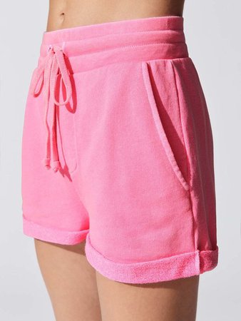 Skylar Short Shorts in Neon Pink