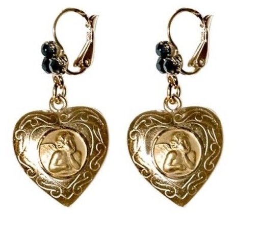 dolce & gabbana putto hearts earrings