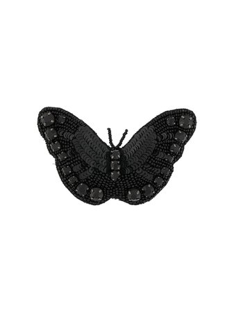 Rochas Beaded Butterfly Brooch - Farfetch