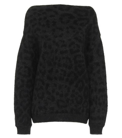 Valentino - Jacquard mohair-blend sweater | Mytheresa