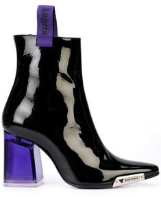 black purple heels