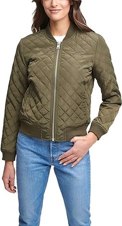 Levi's Women's Diamond Quilted Bomber Jacket (Regular & Plus Size) at Amazon Women's Coats Shop