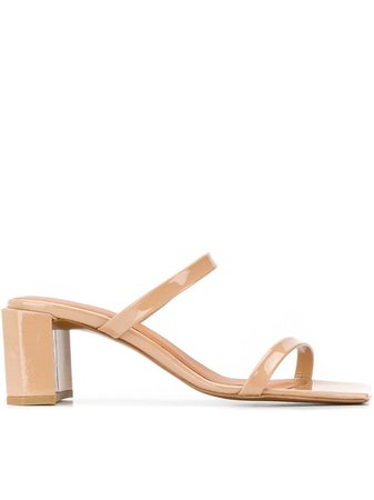 BY FAR square toe sandals