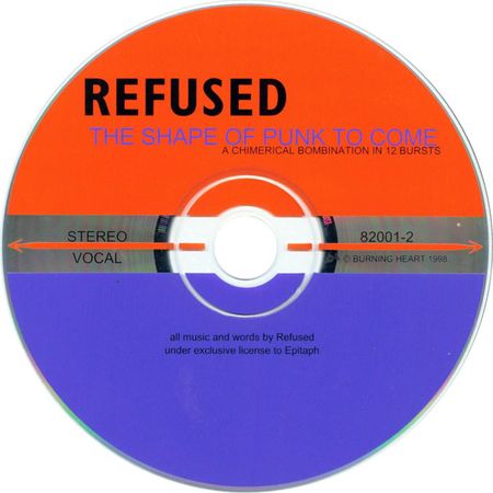 Refused – The Shape Of Punk To Come (A Chimerical Bombination In 12 Bursts) (1998, CD) - Discogs