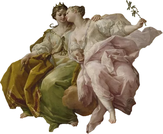 rococo rococoaesthetic pink green gold sticker by @fionfionf