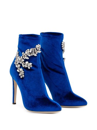 Shop Giuseppe Zanotti Celeste crystal-embellished boots with Express Delivery - FARFETCH
