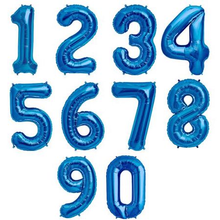 blue balloon numbers