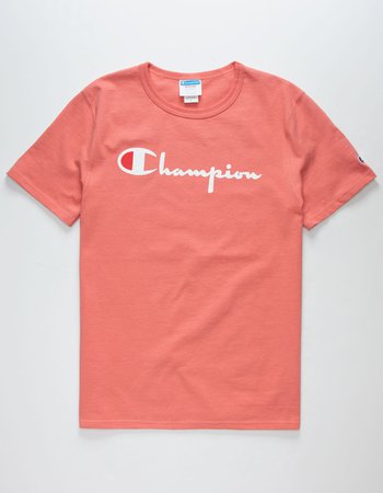 CHAMPION Script  Salmon T-Shirt