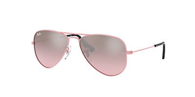 Ray-Ban RJ9506S AVIATOR KIDS 50 Pink & Pink Sunglasses | Sunglass Hut USA