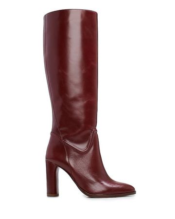 tall burgundy boots