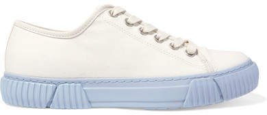 both - Coated-canvas Sneakers - White