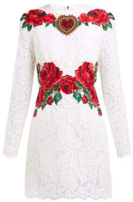 dolce and gabbana embroidered lace dress