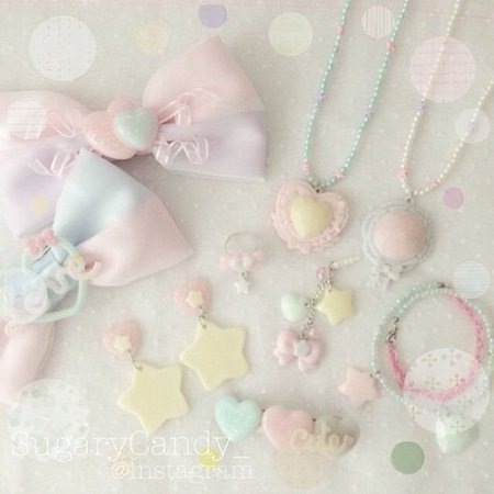 Sweet Lolita Set (Bows & Jewelry) #Anime Trend