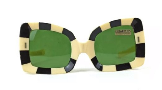 60s checkered sunglasses