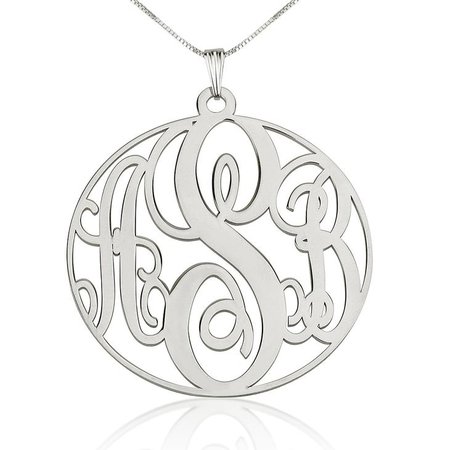 Circle Monogram Necklace - GLITIC